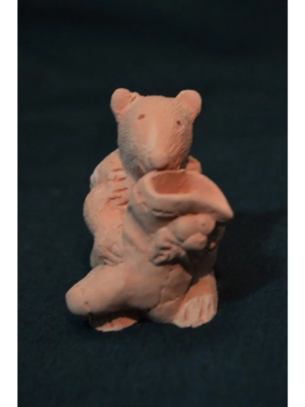 Vintage Gilberties Potpourri Pal Terracotta Mouse Stocking Oil Diffuser NOS New